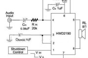 由HWD2190构成胡功放电路图