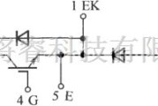IGBT应用电路中的GA系列IGBT半桥、高端开关和低端开关型模块的内部接线电路图