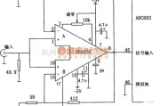 运算放大电路中的用于浮点变换的增益可变成缓冲放大器(OPA676)电路图