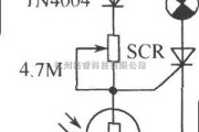 光敏电阻中的简易的光控开关电路图