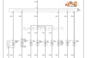 日产中的240SX-1995日产尼桑仪表板电路图(无里程表)