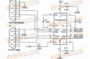 接口电路中的MX232双串口的连接图