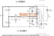 IGBT应用电路中的C-L-2D型无源无损缓冲电路的工作模式电路图