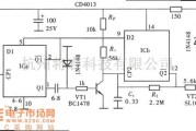 专用测量/显示电路中的用CD4013组成的电源频率检测器电路图