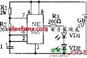 NE555闪烁发光电路