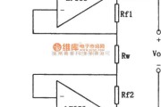 运算放大电路中的LF353构成的同相并联减法电路图