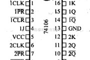 数字电路中的74系列数字电路74H106双J-K负沿触礁发器(带预置和清除端)