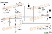 LED电路中的4个干电池驱动的LED灯电路图