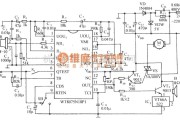 红外线热释遥控中的用WT8075红外传感集成电路的自动门控制电路