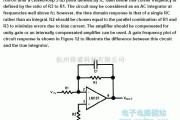 运算放大电路中的简单的低通滤波器电路