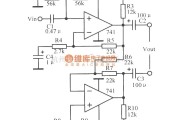 调节放大中的用双运放组成的平衡输出电路