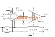 增益可调放大中的增益可编程隔离放大电路