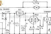 自动控制中的换气扇自动排烟电路图
