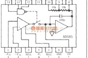 采样保持放大电路中的AD585增益=+1时的有效采样保持电路