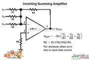 运算放大电路中的反相加法器电路图