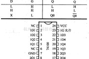 数字电路中的74系列数字电路74100,8位双稳态锁存器