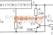 电源电路中的CW117／CW217／CW317构成逻辑控制集成稳压电源电路图