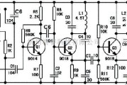 语音电路中的9018三极管组成的无线话筒电路图