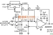 仪器仪表中的0-500度K型热电隅测温电路