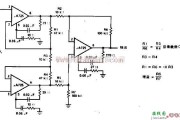 线性放大电路中的具有高共模抑制比的仪器用放大器电路原理图