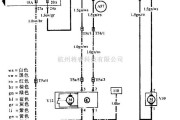 大众（一汽）中的宝来后风窗雨刮器电机、前/后窗喷洗耳恭听泵电路图