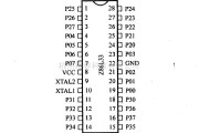 数字电路中的芯片引脚及主要特性Z86L33 8位微控制器