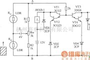 光敏电阻中的鉴别物体运动方向电路图