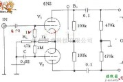 电子管功放中的电子管共阴极负载式倒相电路图