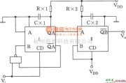 振荡电路中的用CC4528组成的键控振荡器