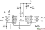 MAX232的接口原理电路图