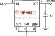 开关稳压电源中的MAX667多功能线性集成稳压器的典型应用电路1