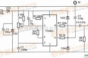 灯光控制中的基于TT6061构成的触摸式四档调光照明控制器电路图