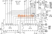 音频处理中的74L194构成的八级触摸音量控制器电路图