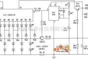 灯光控制中的555、CD4017B构成的车灯闪烁电路图