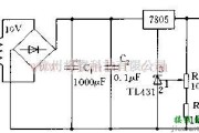 电源电路中的利用TL431与7805构成可调稳压电源电路