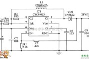 电源电路中的CW34603将降压型改装成升压型的电路图