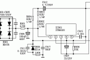 由STR6020厚膜块组成的电源电路图