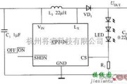 LED电路中的CP2126驱动白光LED电路图