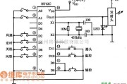 遥控电路（综合)中的HT12C集成电路典型应用电路图