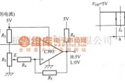 运算放大电路中的检测DC电动机的电流是否超过阈值的电路图