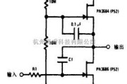 基础电路中的与结型场效应管交流耦合的积分器电路图