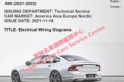 2017-2023富豪沃尔沃VOLVO电路图接线图资料S60/S90/V60/V90/XC40/XC60/XC90