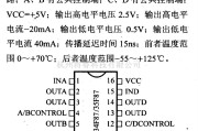 数字电路中的驱动器和通信电路引脚及主要特性DS34F87 四RS-422驱动器