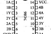 数字电路中的74系列数字电路74LS386等四2输入异或门