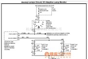 别克中的别克倒车灯电路图（带灯光调节控制）