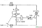 双向晶闸管无级调压电路
