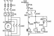 两个接触器实现电动机星三角降压启动控制电路图