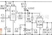 LED电路中的高灵敏度大响度的防盗报警器电路图