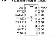 数字电路中的4000系列数字电路,4597,8位总线兼容锁存器(三态)