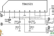 耳机放大中的tda1521应用电路图